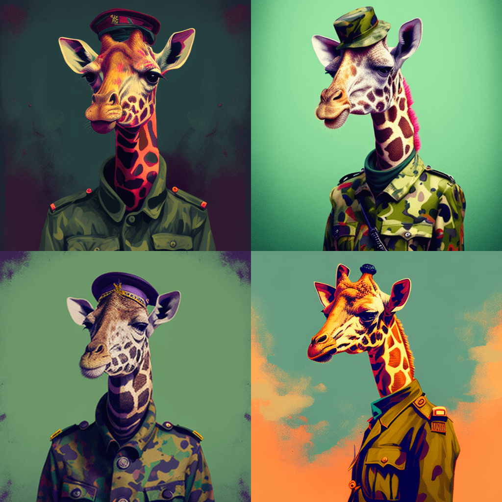 allyourfeeds_a_giraffe_wearing_a_military_outfit_a_fauvism_port_3c705cb8-4c7a-45c9-a94e-bbebbdada44f