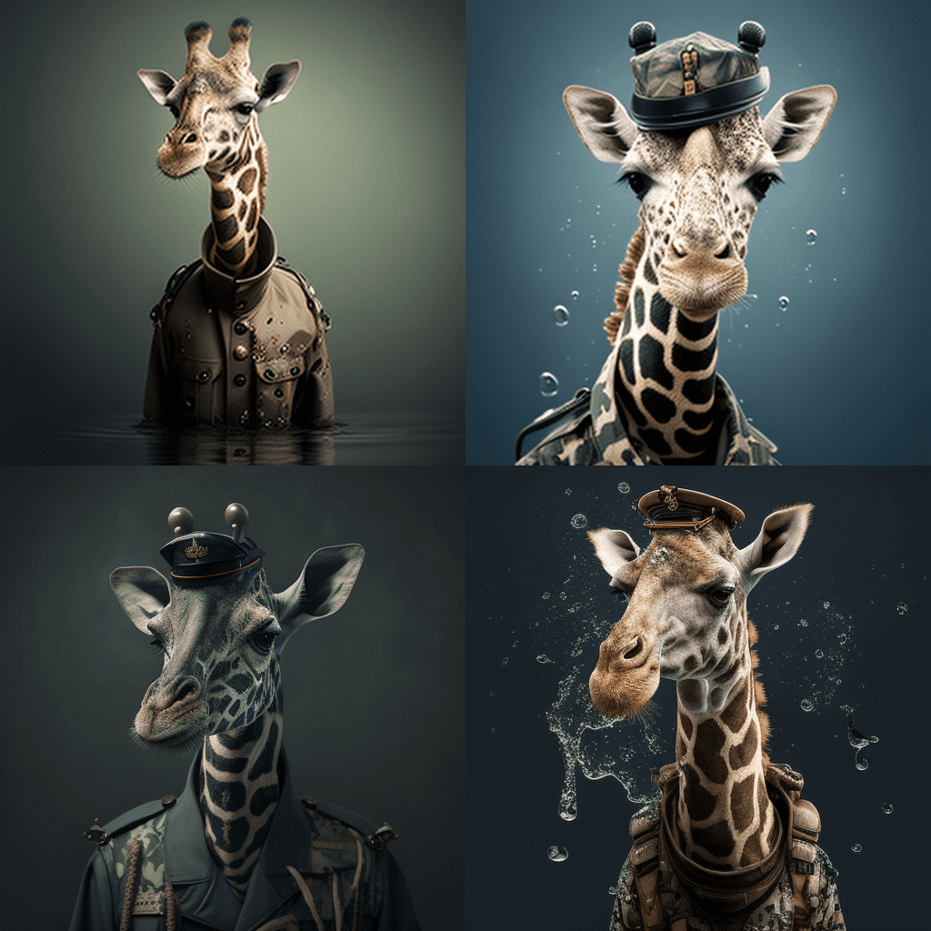 allyourfeeds_a_giraffe_wearing_a_military_outfit_made_of_water_a632deba-c401-4966-8f40-0b519449dd2d